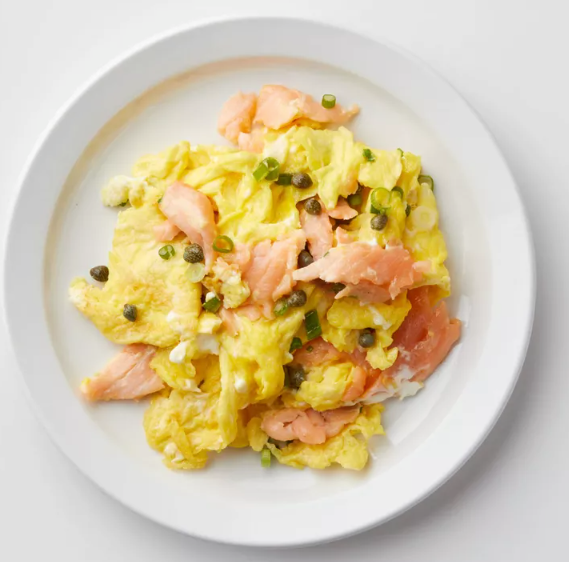 Smoked Salmon Scrambled Eggs