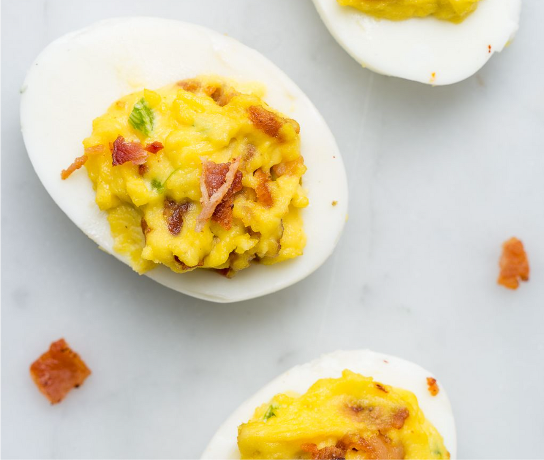 Bacon Cheddar Deviled Eggs Bacon Cheddar Deviled Eggs